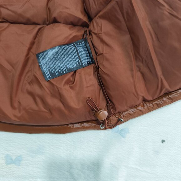 The North Face Brown Short Glossy Down Jacket - Picture 12 of 12